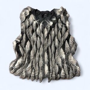 Grunge White Raccoon Fur Vest by Mossimo!